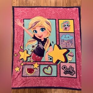 Polly Pocket Plush Fleece Throw Blanket 50"x60" Super Soft & Cuddly